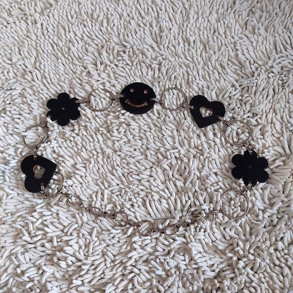 Unbranded happy face chain belt - Picture 1 of 3